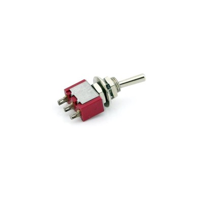 10 Stück NEU Mini 3 PIN ROT Kippschalter SPDT Ein-Aus-Ein 6A 125V AC 