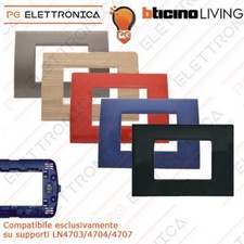 Placche Bticino LIVING LIGHT Placchette Compatibili Placca 3 4 7 moduli + colori
