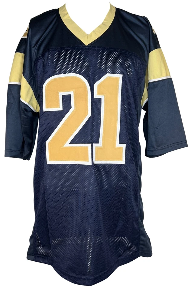 Camiseta firmada autografiada por Aqib Talib NFL Los Angeles Rams certificado de autenticidad PSA Kansas Foto 2 de 3