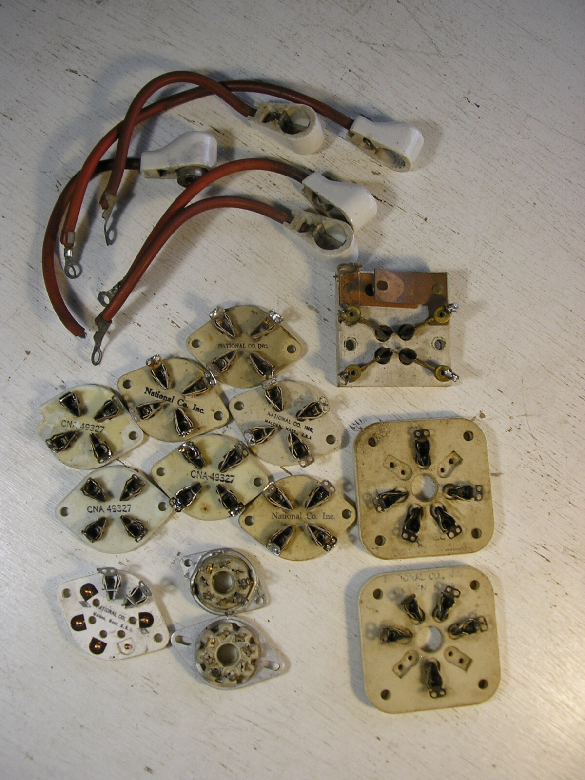 Lot of 18 Misc. Vintage Porcelain Electrical Tube Sockets/Terminals