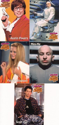 AUSTIN POWERS THE SPY WHO SHAGGED ME 1999 CORNERSTONE PROMO CARD SET V1 TO V5 - Picture 1 of 2