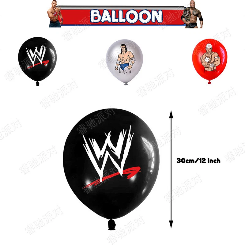 WWE SmackDown Theme Birthday Party Backdrop Decoration Supplies Set CM Punk 38pc - Image 2 of 4