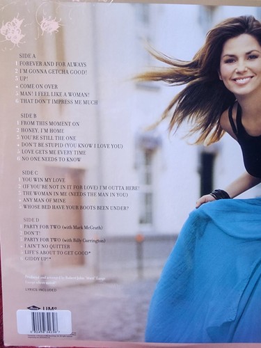 SHANIA TWAIN Greatest Hits Album 2x LP BABY PINK COLORED VINYL Best of Album - Foto 3 di 3