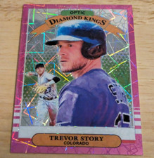 Trevor Story ROCKIES 2019 Donruss Optic Diamond Kings Pink Velocity /249