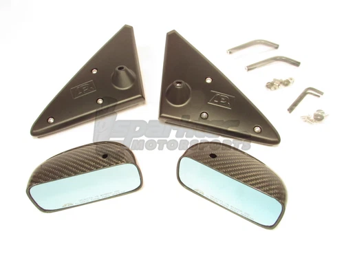 APR GT3 Carbon Fiber Side Mirrors with Blue Tint 92-95 Honda Civic EG 2 Door NEW