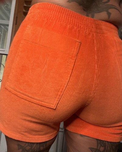 Vintage 70s 80s OP Shorts Skate Corduroy Hooters Orange Dogtown Surf Costume S - Picture 18 of 20