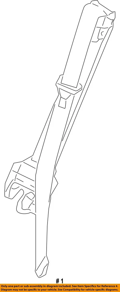 Used Front Right Seat Belt Front fits: 2005 Gmc Envoy xl passenger retractor Fro Foto 4 de 4