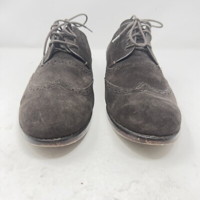 John Varvatos Luxe Brown Suede Oxford Wingtip F2693Q3L-A12B 