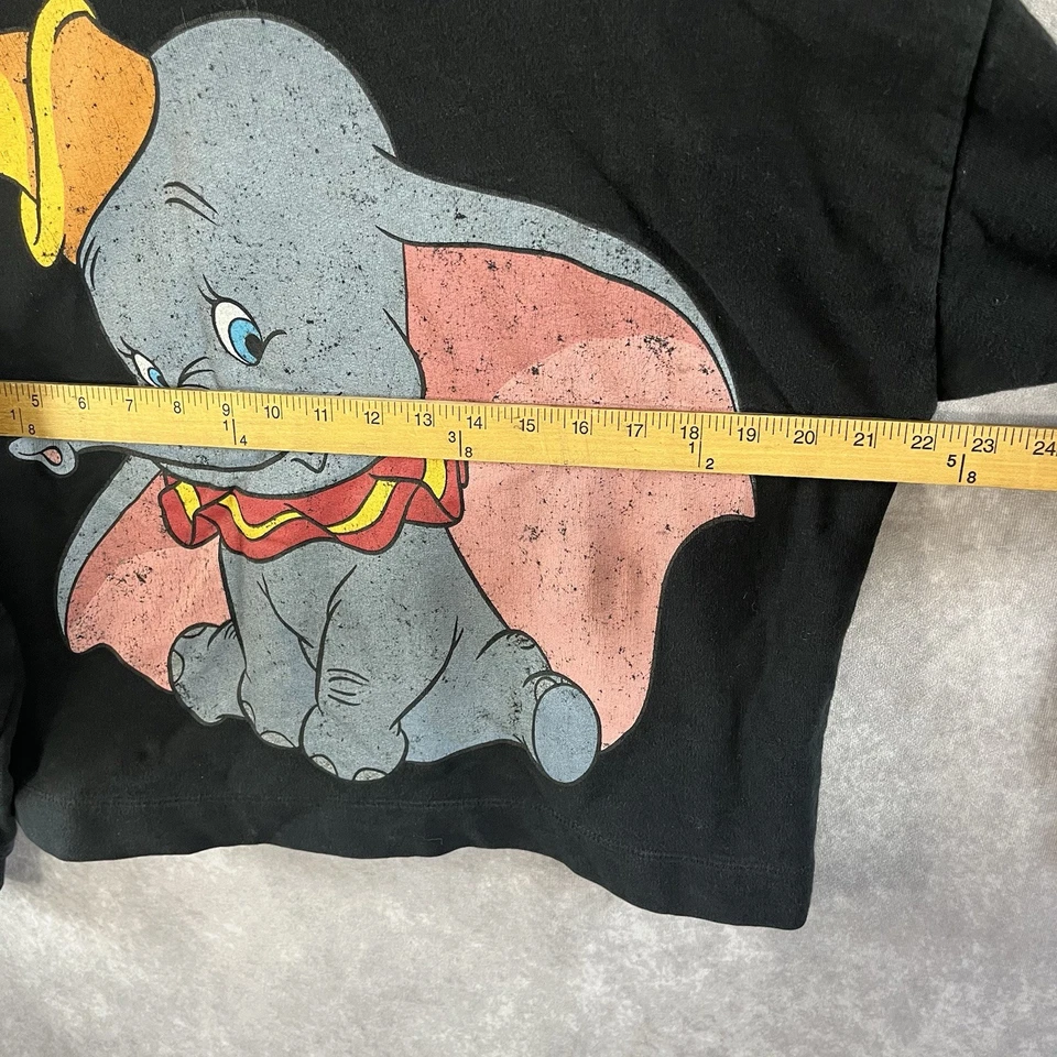 Sudadera Zara Mujer Mediana M Negra Disney Dumbo Cuello Redondo Pullover Suéter Foto 4 de 4