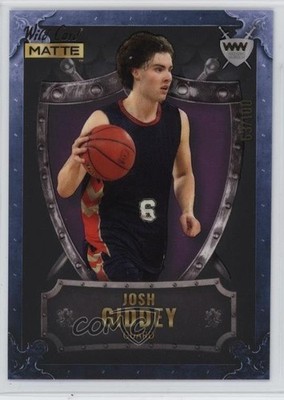 2022-23 Matte Draft Black - Cobalt Frame / Purple 63/100 Josh Giddey Shield 1oq0