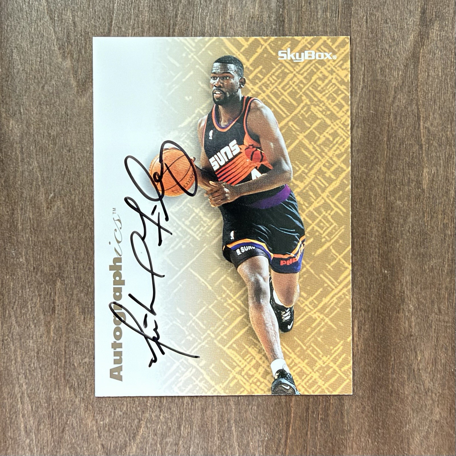 1996-97 Skybox Premium Autographics MICHAEL FINLEY On Card Auto - Phoenix Suns