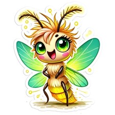 Cute Firefly - Vinyl Decal Sticker - Car Window Laptop - 528