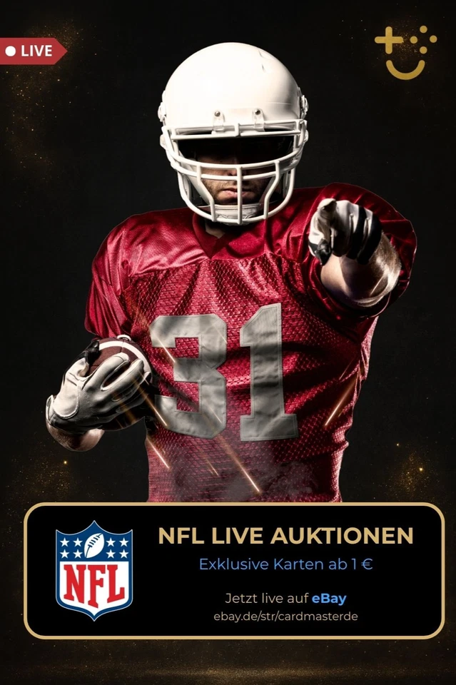 NFL-Einzelkarten Start ab 1€ / Auto / Patch / Numbered