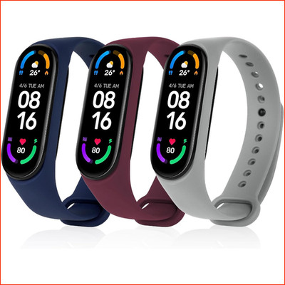 Armband Kompatibel mit Xiaomi Mi Band 5 6 Amazfit Band 5 Weich Verstellbar
