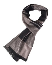 Men's Winter Warm Scarf with Tassels Soft Classic Mens Cashmere 12 black bronze