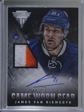 2013-14 Panini Titanium Game-Worn Gear Prime /25 James van Riemsdyk #GA-JVR Auto