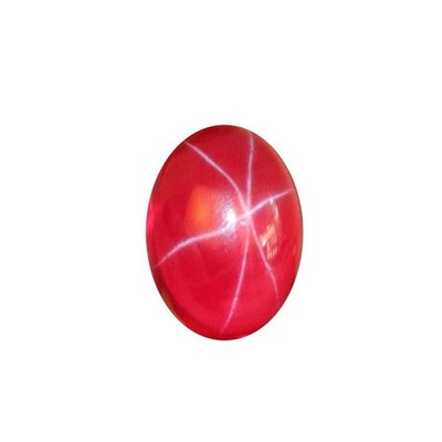 6.35Cts Natural Six Rays Ruby Star  Oval Cabochon Gemstones 9x11x05mm.