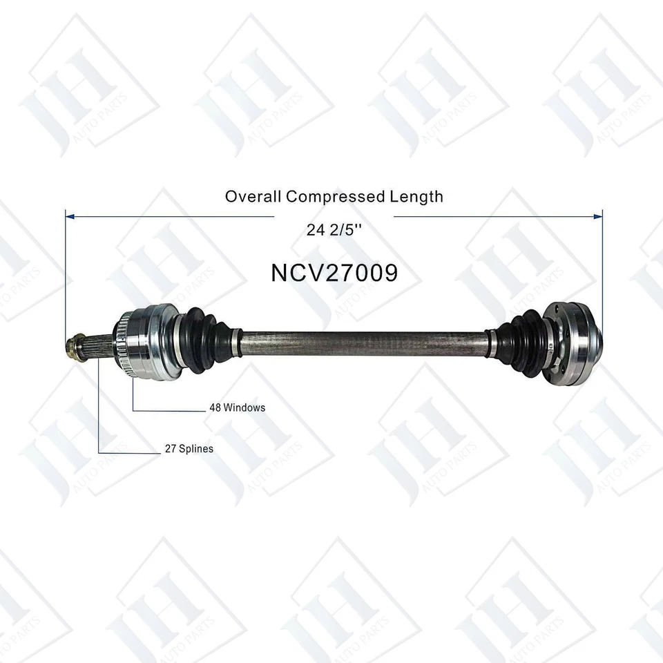 Eje CV trasero derecho pasajero OE para 03 04 05 BMW Z4 328i 328Ci tracción trasera manual Foto 2 de 4