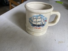 Vintage Old Spice Shaving Mug Scuttle Cup "The Grand Turk" Ship Stars Stripes