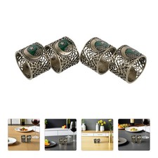 2 Pcs Decorative Napkin Buckle Eid Decorations for Home Table Holder