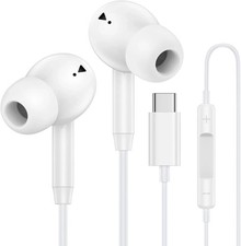 USB C Wired Earbuds Ear Buds for Iphone 16 Pro Max 16E 16 plus 16Pro 15 Pro Max