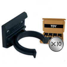 10 x PLINTH CLIPS BLACK PLASTIC KITCHEN LEG KICK BOARD CLIPS BRACKETS 32mm