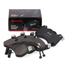 BREMBO Bremsbeläge + Warnsensor für AUDI A6 C6 C7 A7 PR-Nr. 1LM 1LX vorne