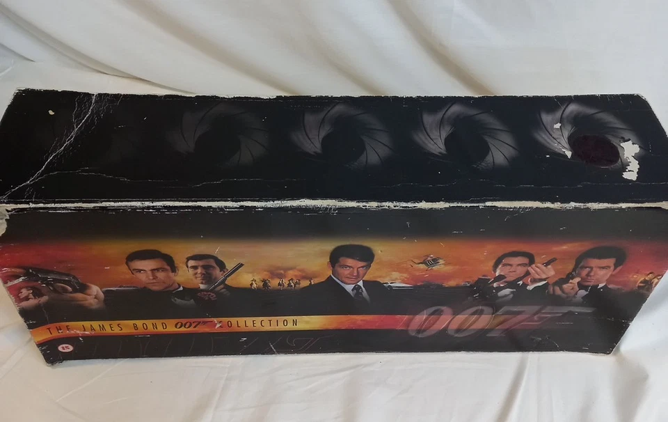 The James Bond 007 Collection Collectible VHS Set of 18 Original Box GC - Image 2 of 4