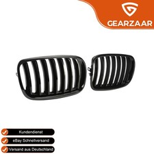 Kühlergrill Einzelsteg für BMW X5 E70 X6 E71 07-13 Grill Nieren Glanz Schwarz