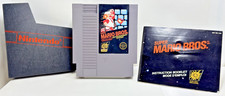 NES- Super Mario Bros. Game, Manual and Sleeve- Cleaned & Tested Works! 5 Screw.