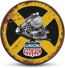 Union Pacific Train Tin Sign, Vintage Railroad metal sign Print Aesthetic Room