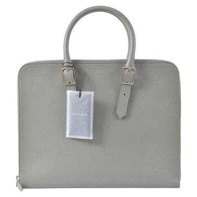 USED BAG Giorgio Armani Unused Slim Briefcase Men's Business Bag  From Japan