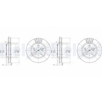 2X Delphi Bremsscheiben 255Mm BelÜFtet Vorne Passend FüR Toyota Carina Corona |