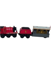 Thomas Friends wooden railway Talking James Tender, Toby more Set