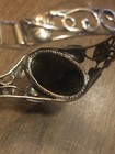 Vintage Beautiful Ornate Baltic Amber and Sterling Bracelet and Pendant Set — photo 8