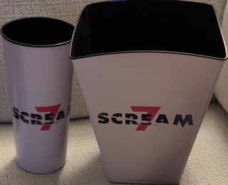 Scream 7 Movie Promotional Popcorn Bucket and Cup Set