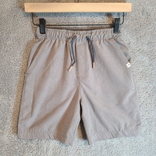 Tommy Bahama Shorts Boys M 7/8 Gray Elastic Waist Performance Pockets