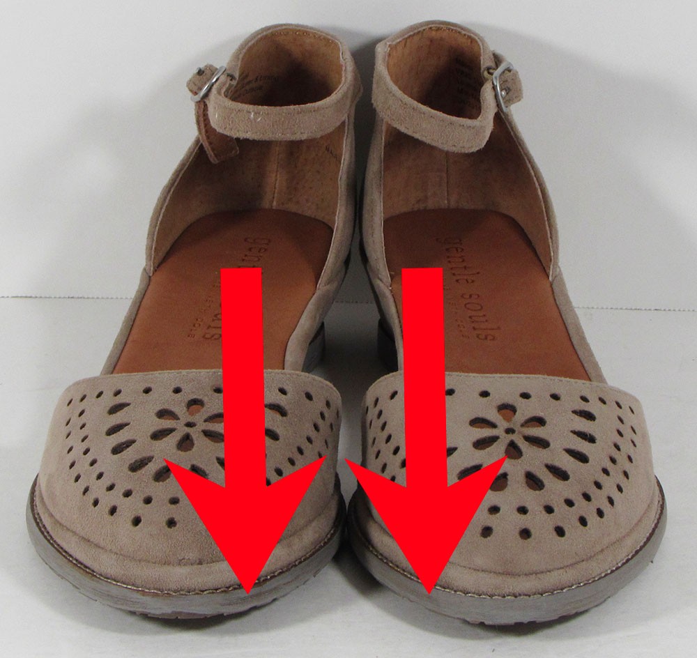 $195 Gentle Souls Womens Naomi Suede Wedge Sandal Shoes, Taupe, US