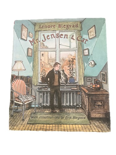 RARE Lenore & Erik Blegvad 1965 Mr Jensen & Cat Hardcover + Dust Jacket 1st Ed.
