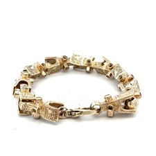 9ct yellow gold bracelet 34.6g (sh25048l)