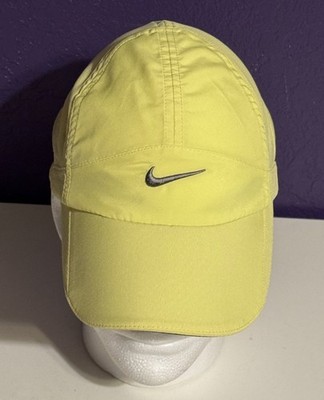 Vintage Nike Tailwind Yellow Silver Swoosh Grey 7 Panel Dri Fit 2 Tone AW84 Rare