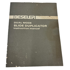 Original Beseler Dual Mode Slide Duplicator Instruction Manual Unused Rare Find