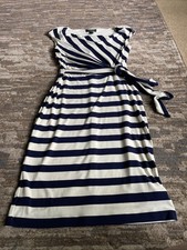 Lauren Ralph Lauren nautical blue and and white striped cowl neck midi dress, 2
