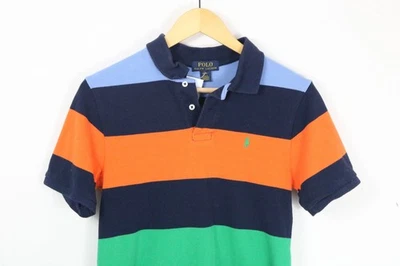 Bold stripe Polo-Ralph-Lauren shirt | Vintage Colorblock striped polo shirt | Sh - Image 1 of 4