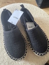Boys Espadrilles Next Size 10 Black Next Brand New with Tags