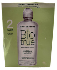 Bio True Multi-Purpose Solution 10 fl oz Two Pack exp 01/27 - Free Shipping!!