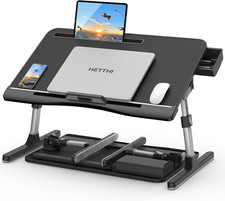 Laptop Bed Desk Tray, Adjustable Sturdy Laptop Stand for Bed with Premium Materi