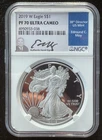 2019-W $1 SILVER AMERICAN EAGLE NGC PF70 signed EDMUND C. MOY : 06942