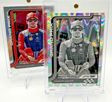 Charles Leclerc 2025 Topps Chrome F1 Grand Prix RayWave ##125 Ferrari + Base (2)