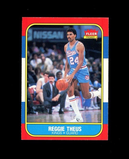 1986-87 Fleer Premier #108 REGGIE THEUS! Kings SEE